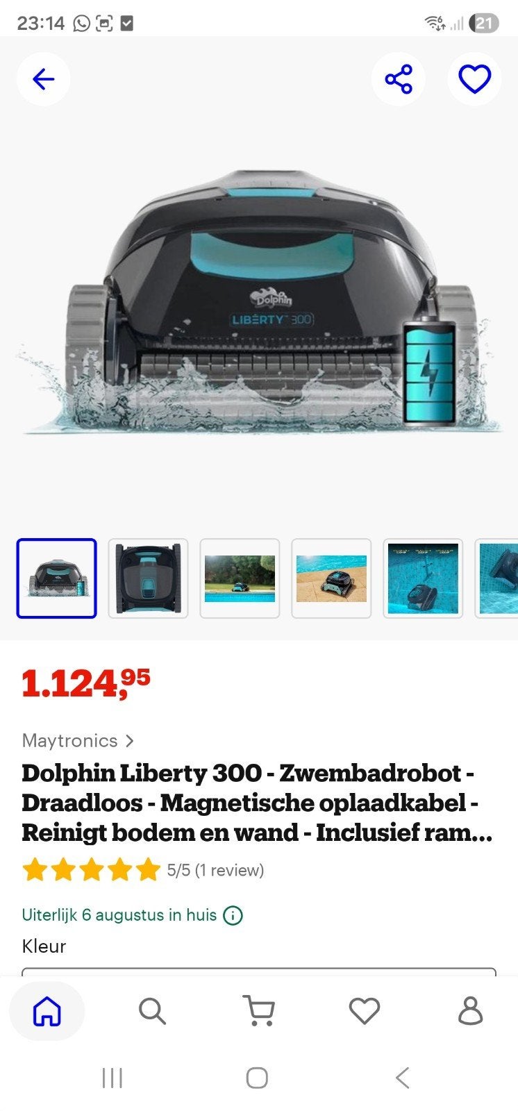 nieuwe zwembad  draadloze robot dolphin, Ophalen