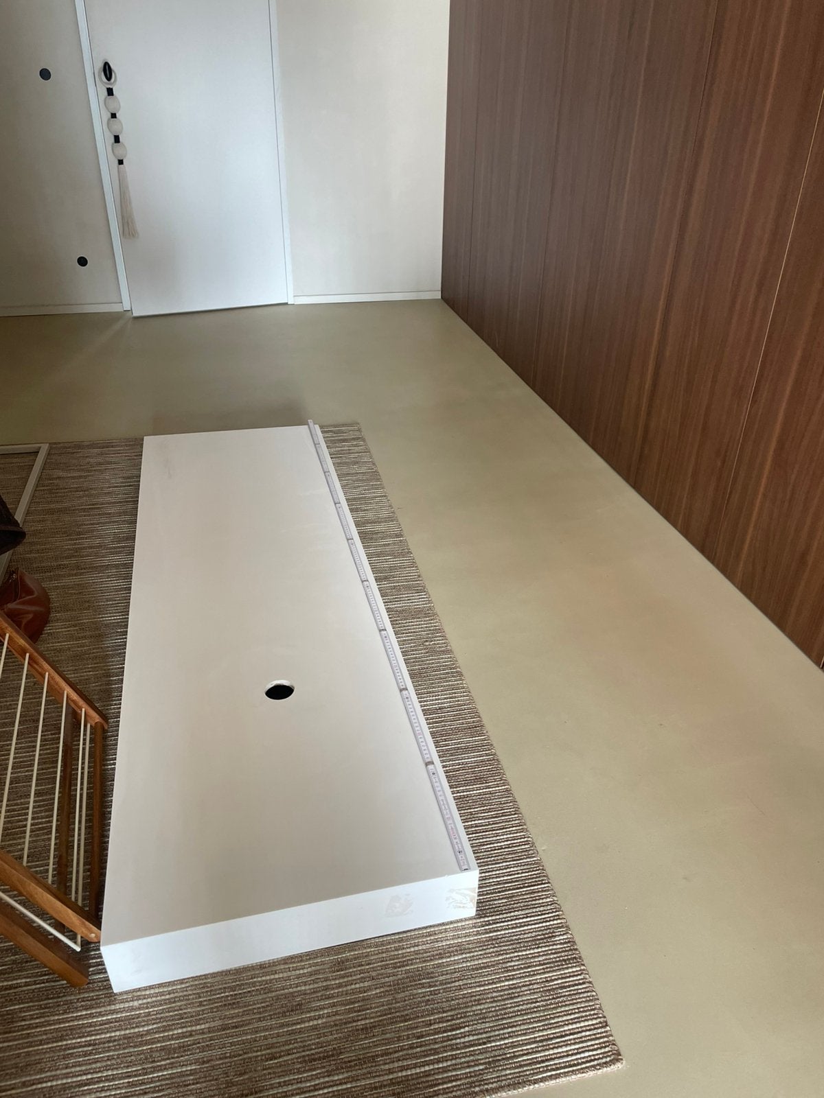 Tablet solid surface - wit 180x55x11, Huis en Inrichting, Ophalen