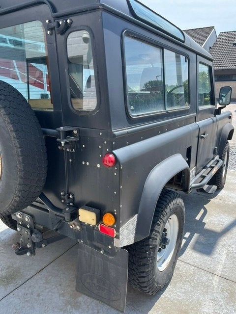 Oldtimer Landrover Defender, Auto's, Stof, 2490 cc, Zwart, Zwart