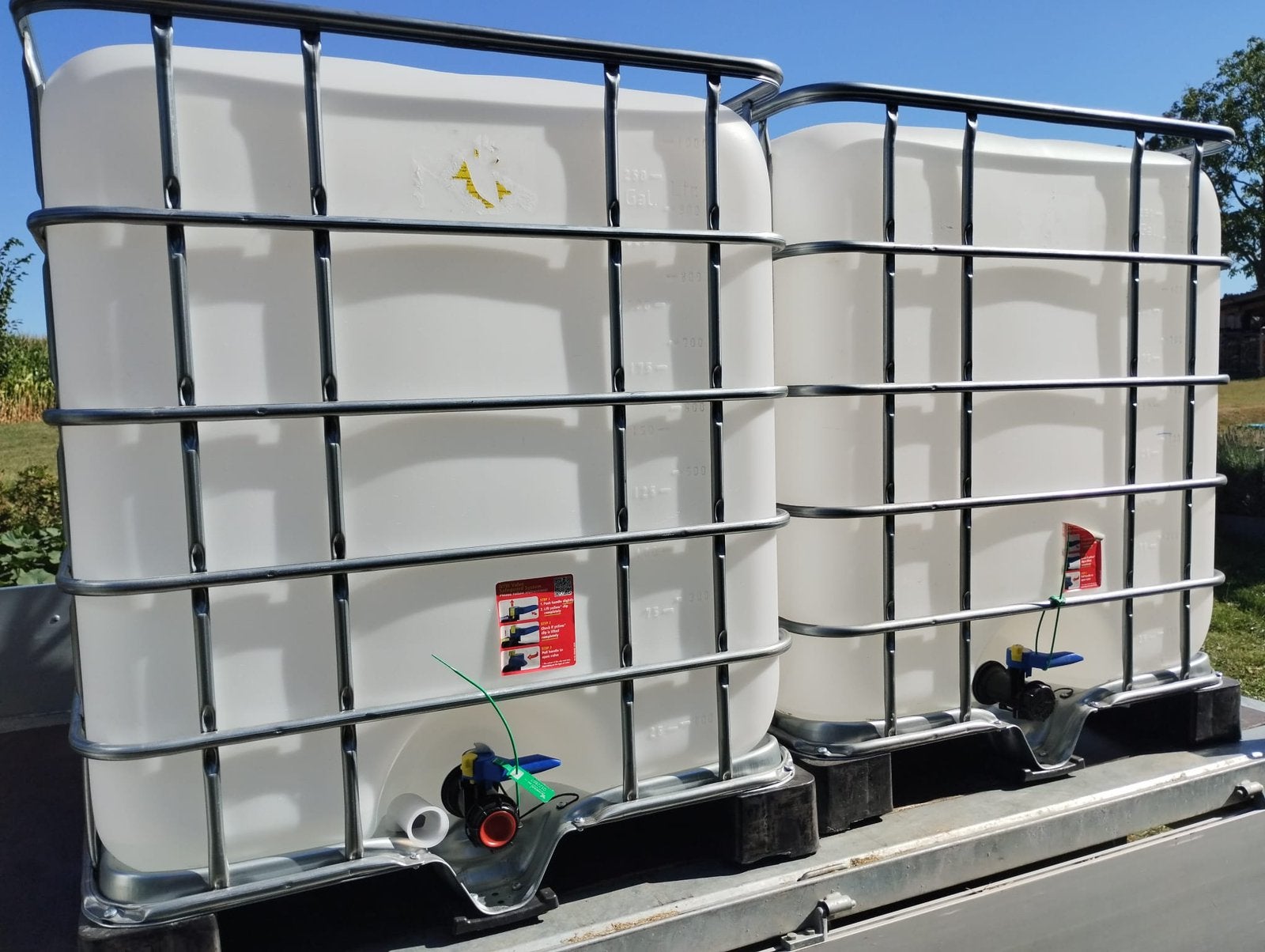 IBC vaten (1000l), Ophalen, Zo goed als nieuw