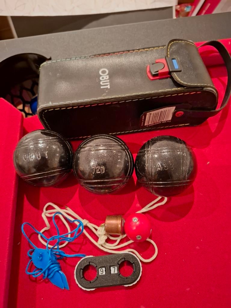 Set jeu de boule ballen, Sport en Fitness, Bowlen, Tas, Ophalen of Verzenden