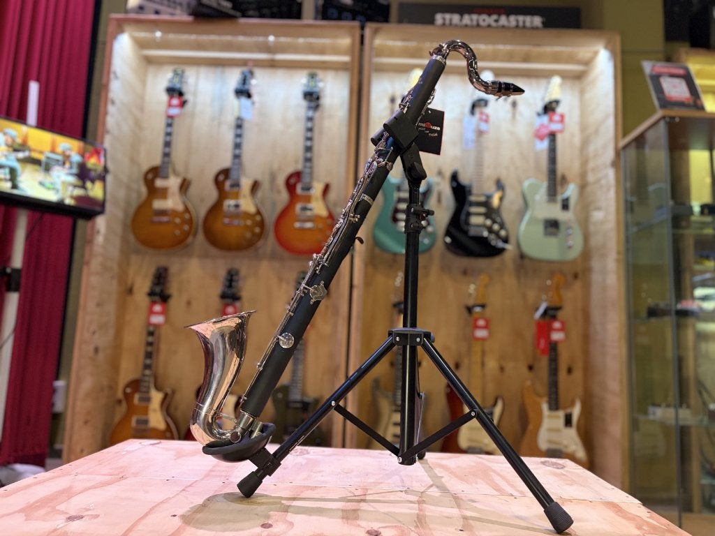 Jupiter JBC1000N Tweedehands Basklarinet, Muziek en Instrumenten, Ophalen of Verzenden, Met koffer