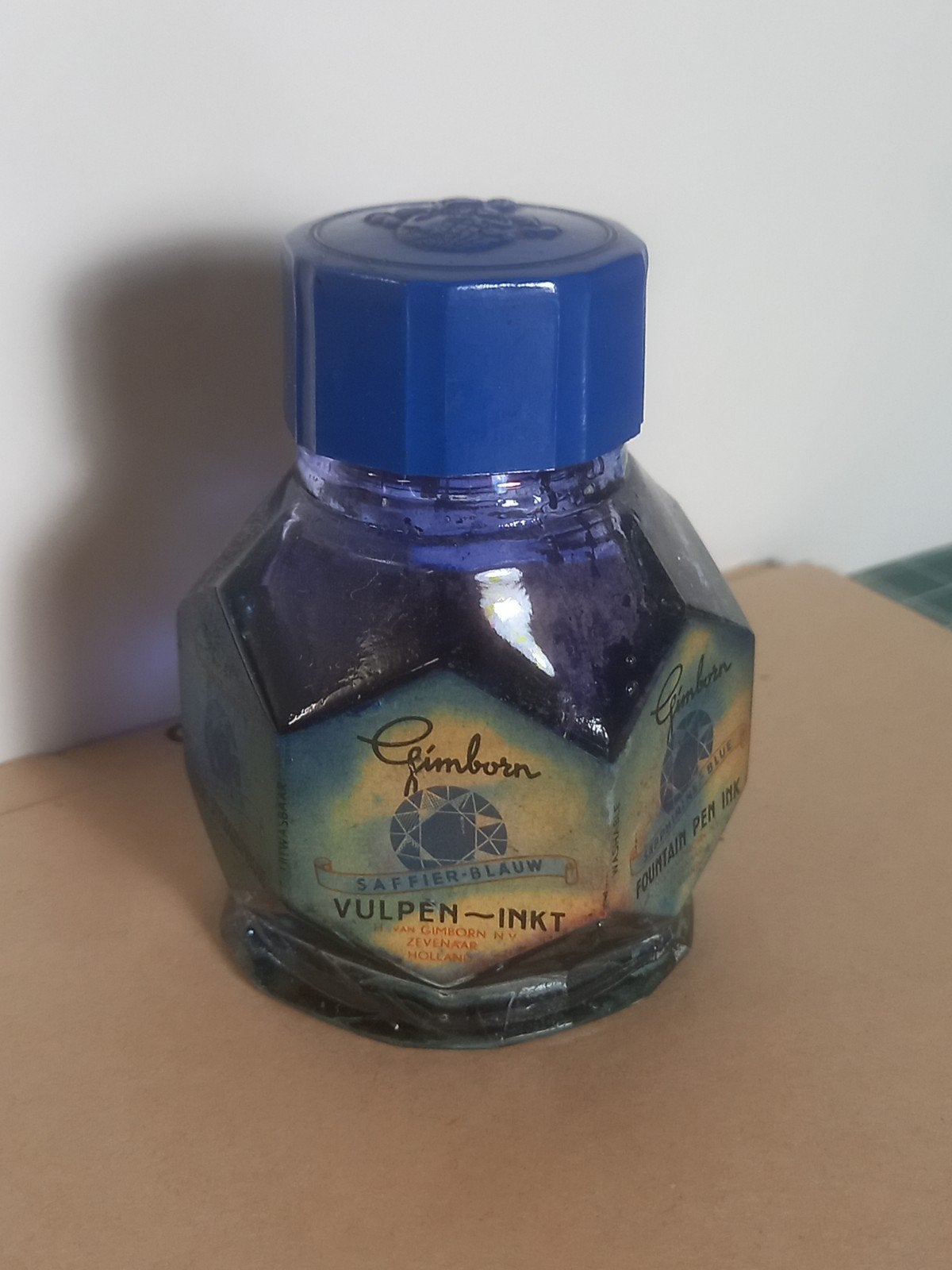Vintage inktflesje - Gimborn, Ophalen of Verzenden
