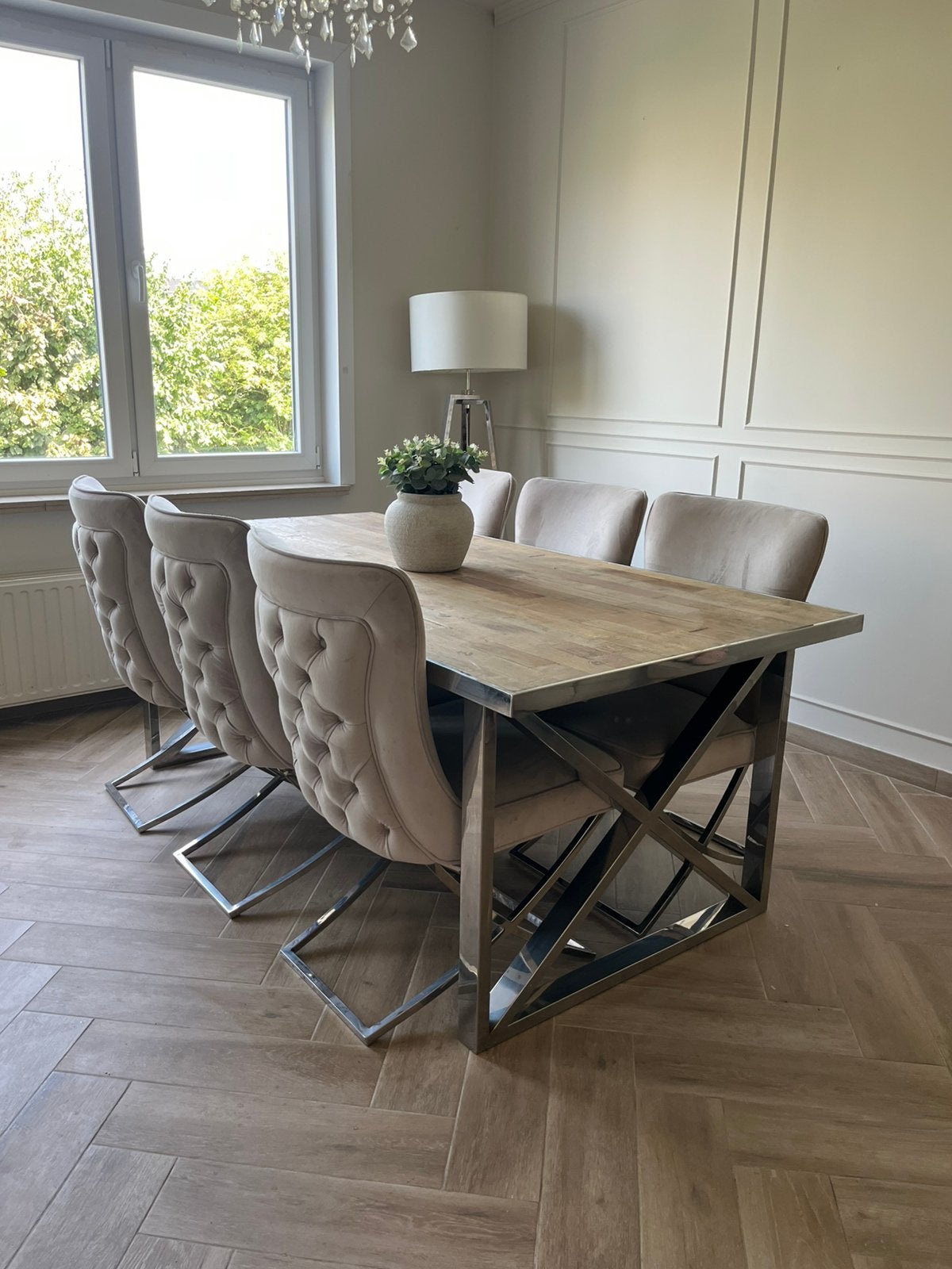Table a manger chaises RICHMOND, Maison & Meubles, Enlèvement, Comme neuf, 4 à 6 chaises