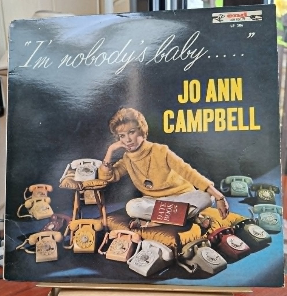 Popcorn Groove/Jo Ann Campbell — Ik ben de baby van niemand, LP, Gebruikt, Beschermende buitenhoes, Pop