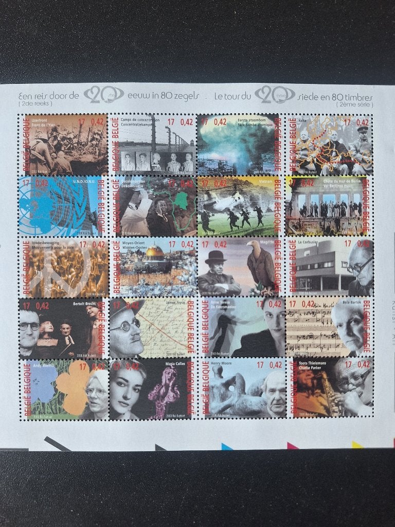 Blok 87 - jaar 2000 - 2953-2962 - Reis 20ste eeuw, deel 2, Ophalen, Europa, Postfris, Postfris