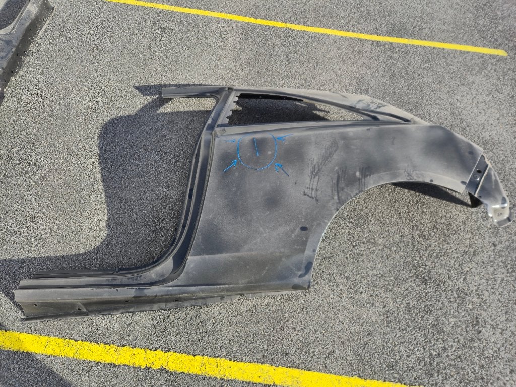 ACHTER-ZIJPANEEL LINKS CORSA E 3DEURS, Ophalen, Gebruikt, Opel, Spatbord