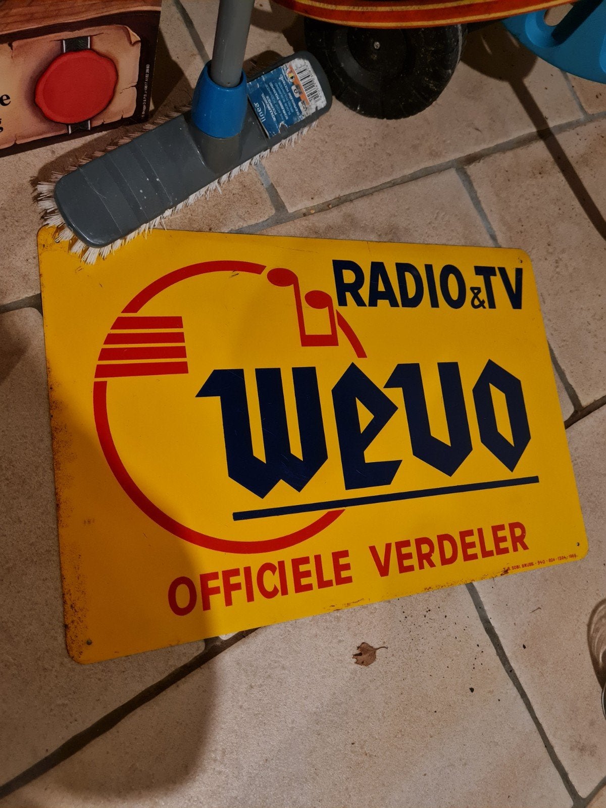 ijzeren bord wevo, Ophalen of Verzenden