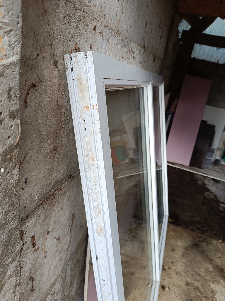 PVC Raam, Ophalen, Gebruikt, Gevelraam of Ruit, Dubbelglas