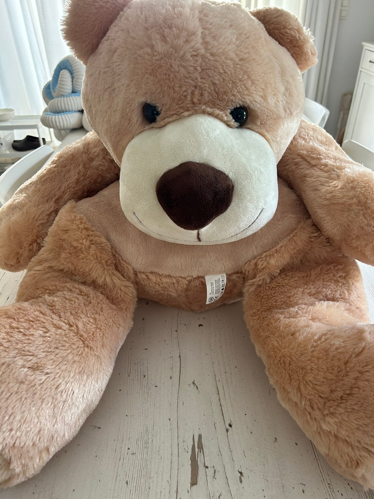 Grote zachte gezellige beer - XL, Collections, Ours & Peluches, Enlèvement, Comme neuf