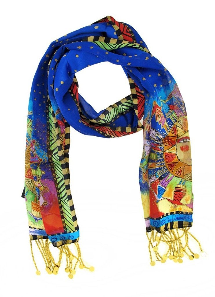 Laurel Burch zijden sjaal "Harmony Under The Sun", Kleding | Dames, ANDERE, Ophalen, Nieuw, Sjaal