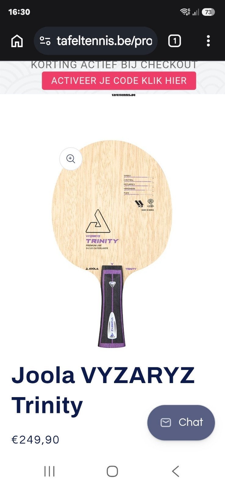 super snel houtje, Sport en Fitness, Ophalen, Nieuw, Tafel Indoor