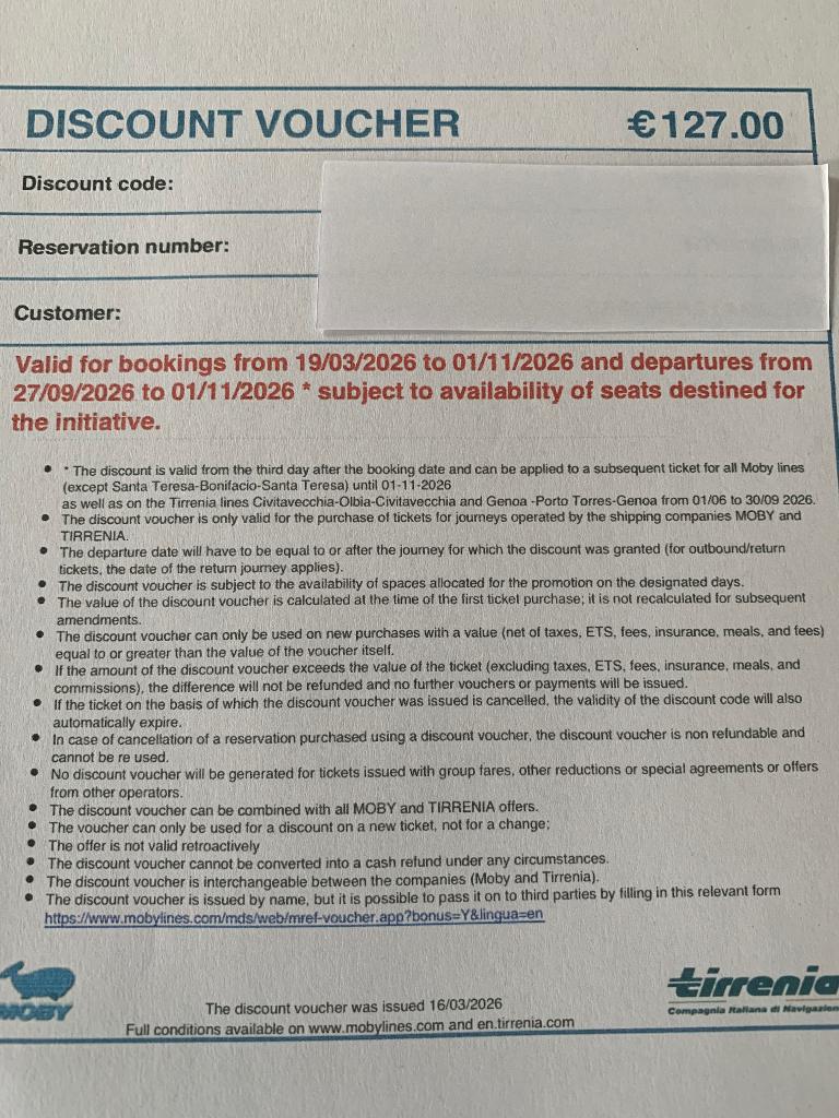 Coupon de réduction, Tickets & Billets, Bon de réduction