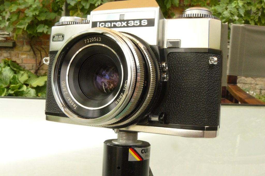 Zeiss Ikon Icarex 35S – Carl Zeiss Tessar 50mm f/2.8, Ophalen of Verzenden, Gebruikt, Spiegelreflex, Overige Merken