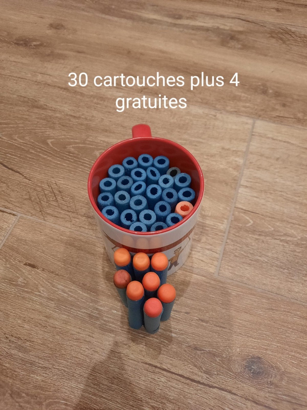 30 cartouches Nerfs, Enlèvement, Utilisé