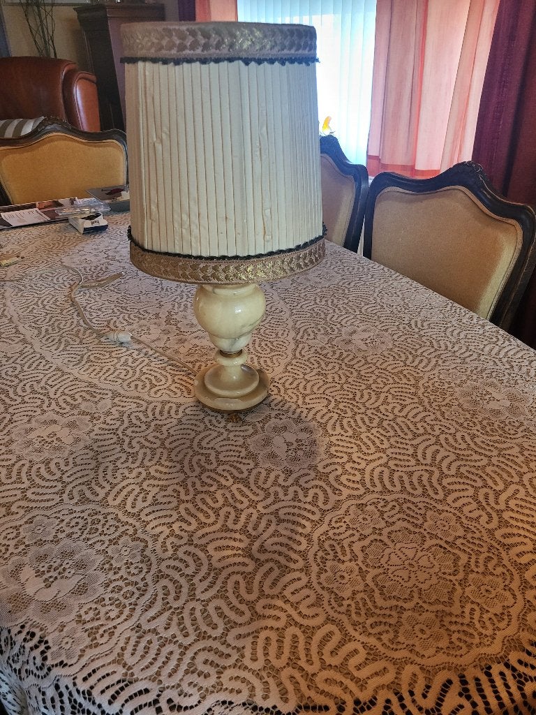 Staanlamp met voet in marmer, Maison & Meubles, Lampes | Lampadaires, Enlèvement, Comme neuf