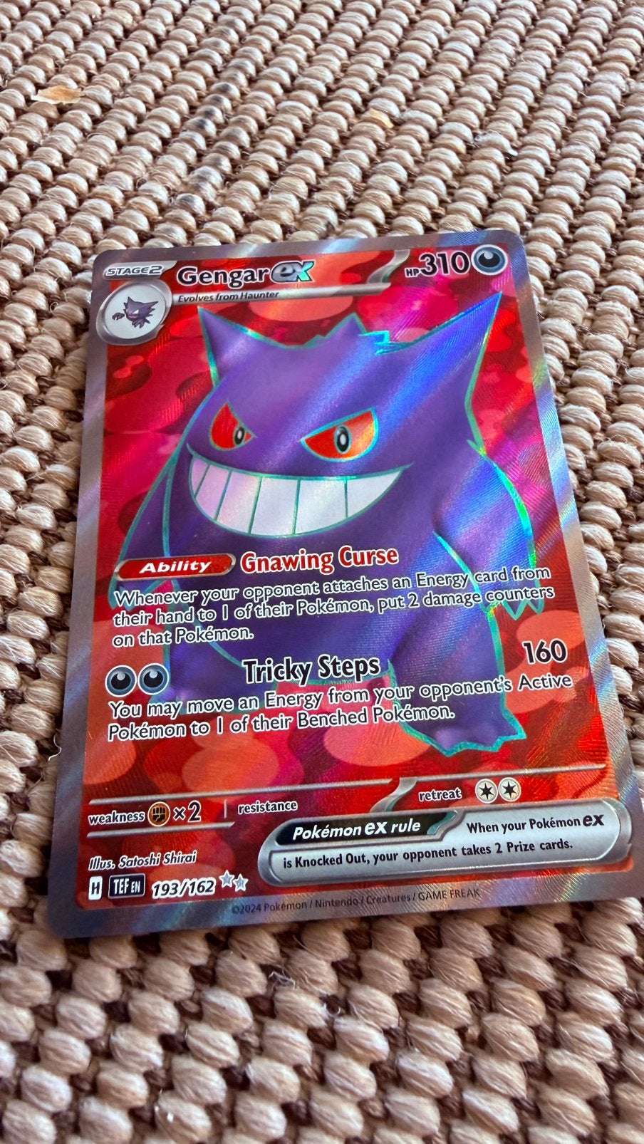 Pokemon kaart gengar ex, Ophalen, Zo goed als nieuw