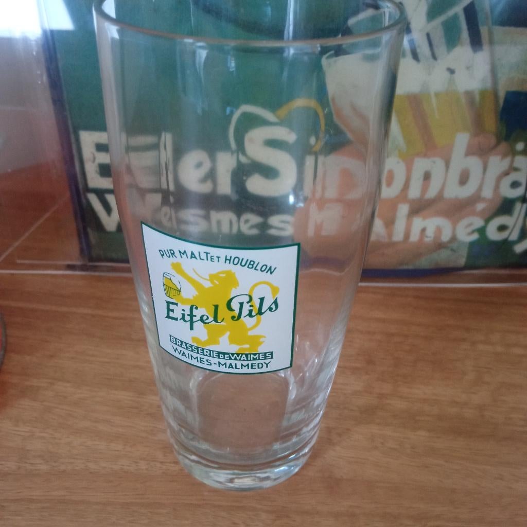 verres EIFEL PILS, Enlèvement ou Envoi, Utilisé, Verre ou Verres, Autres marques