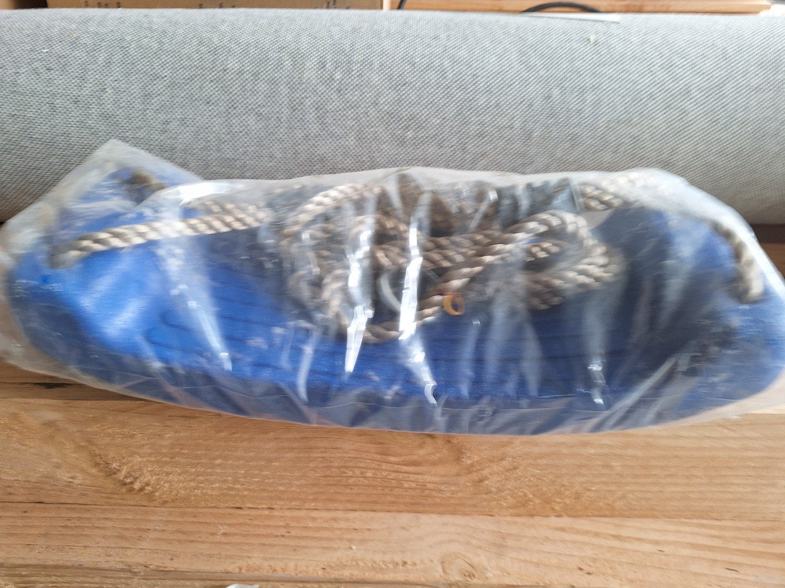 Schommel blauw, Kinderen en Baby's, Speelgoed | Buiten | Speeltoestellen, Ophalen, Schommel