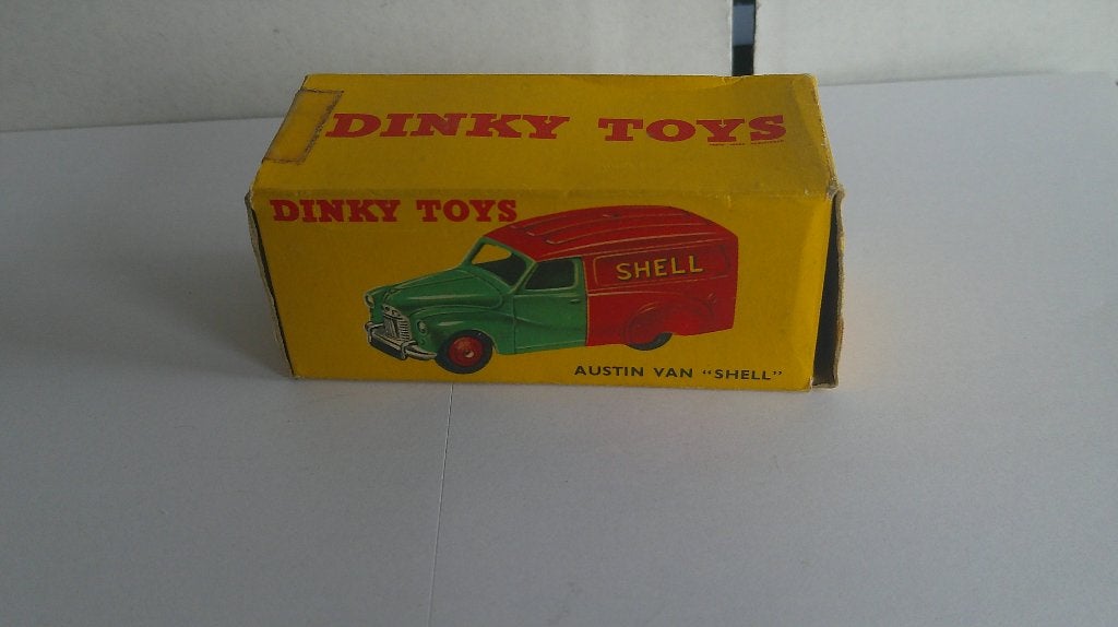 96)Dinky Toys 470 Austin "Shell/BP" bestelwagen, Ophalen of Verzenden, Gebruikt, Auto, Dinky Toys