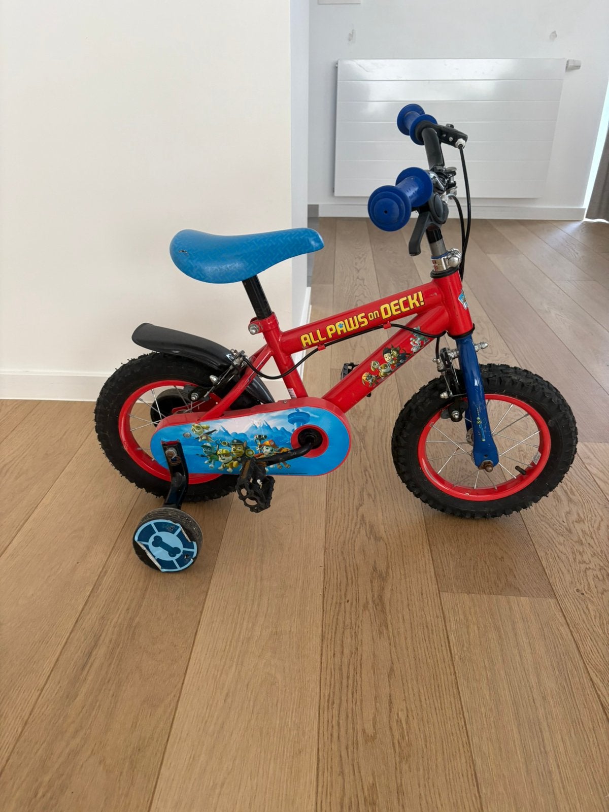 Paw Patrol-fiets, Ophalen, Gebruikt