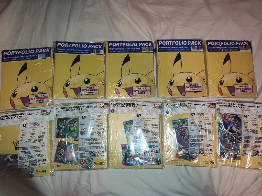 10x Pokémon Pikachu portfolio met 2 pakjes, Verzamelen, Complete verzamelingen en Collecties, Verzenden