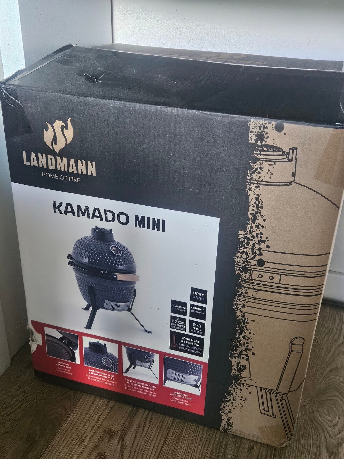 Landmann kamado mini, Enlèvement, Neuf, Landmann, Avec accessoires
