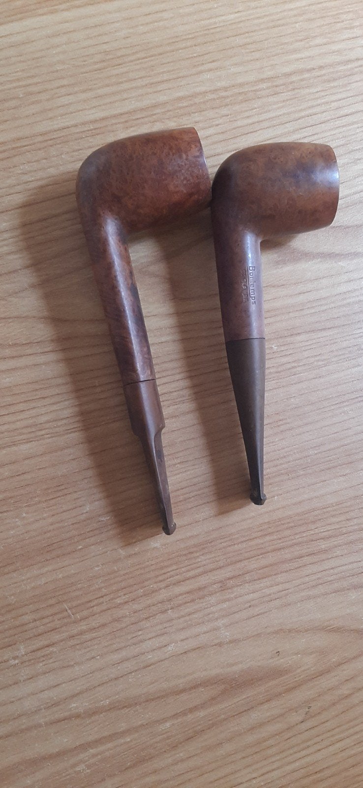 Lot de 2 pipes en bruyère dont 1 Saint Claude Bontemps, Enlèvement ou Envoi