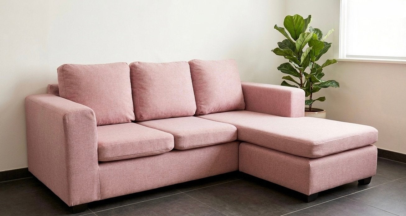 Roze zetel, Huis en Inrichting, Zetels | Zetels, Ophalen, Zo goed als nieuw, Stof