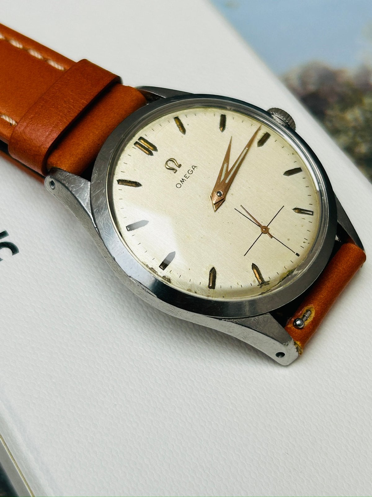 Vintage Omega (réf. 2750-3) — Cal. 266 — Entièrement révisé, Bijoux, Sacs & Beauté, Enlèvement ou Envoi, Acier, Omega