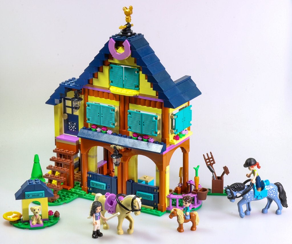 Lego Friends 41683 “paardrij-basis in het bos”, Gebruikt, Lego, Friends, Ophalen of Verzenden