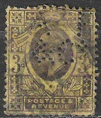 Grande-Bretagne 1902-1910 - Yvert 111perf - Edouard VII (ST), Envoi, Affranchi