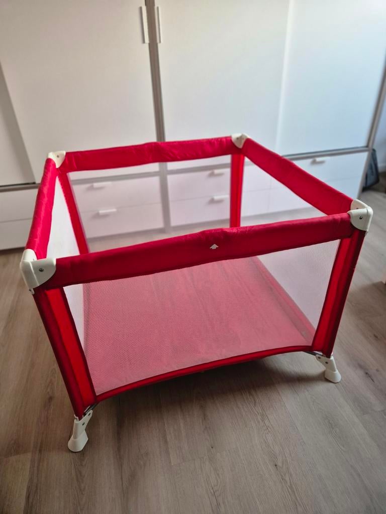 Lit de voyage Safety 1er/parc pliable de couleur rouge, Enlèvement