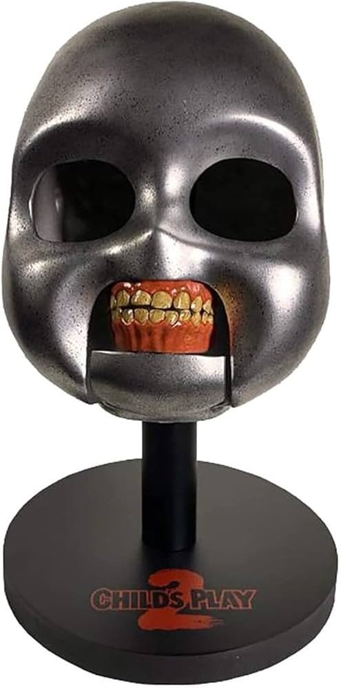 GEZOCHT. Child's play 2 Chucky skull, Collections, Cinéma & Télévision, Enlèvement