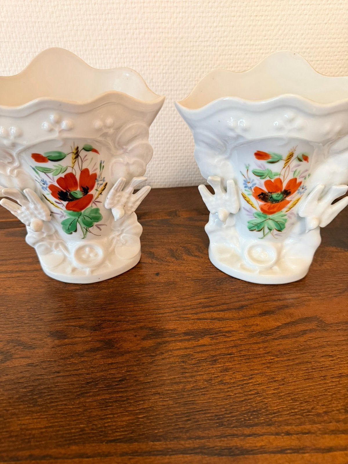 Paire de vases de mariage anciens de Vieux Paris/19E E, Enlèvement