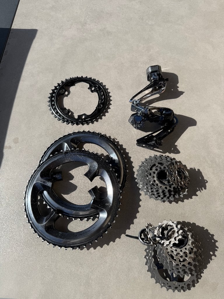 Shimano Dura-Ace onderdelen (derailleurs, chainrings, ..), Enlèvement ou Envoi, Comme neuf