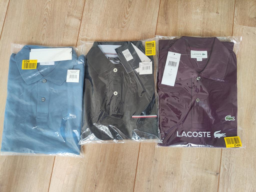 Lot 3 Polos Neufs Lacoste/Tommy Hilfiger/Cal Klein, Kleding | Heren, Polo's, Ophalen, Blauw, Lacoste, Nieuw
