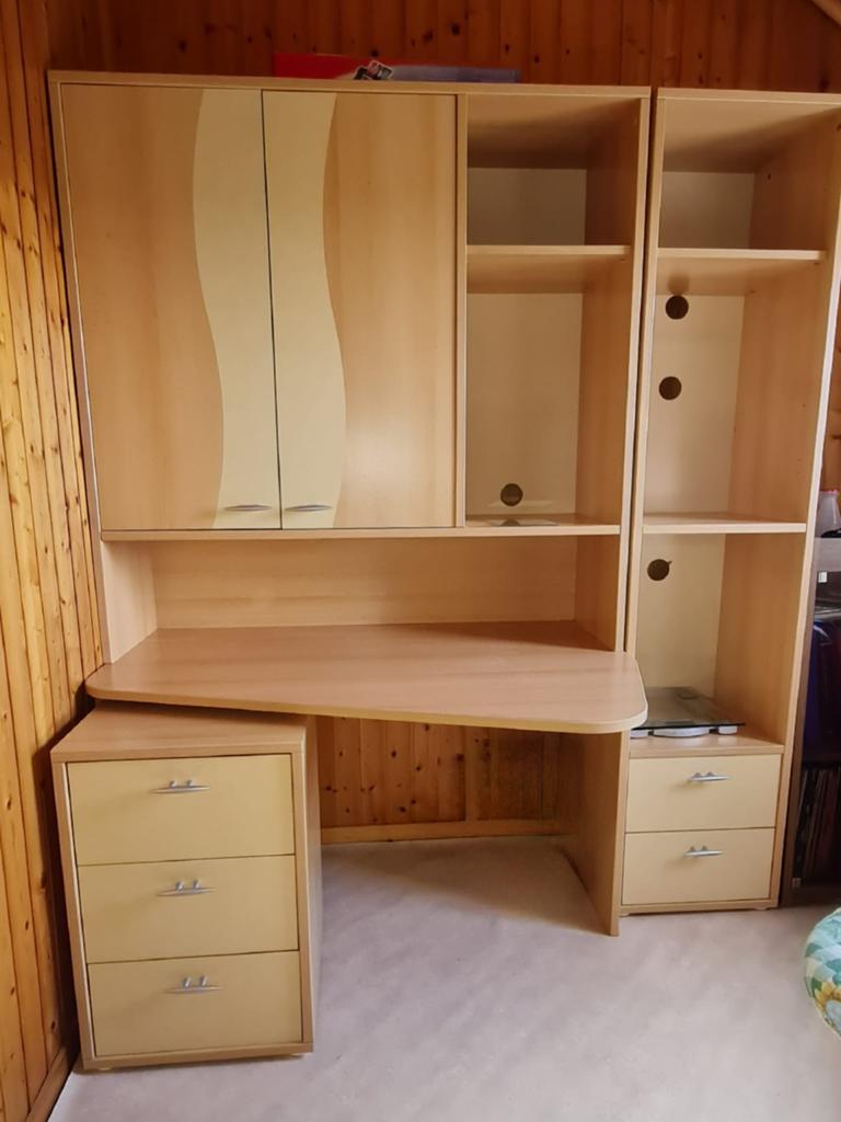 Chambre à coucher 1 personne complète, Huis en Inrichting, Slaapkamer | Complete slaapkamers, Gebruikt, Eenpersoons, Ophalen