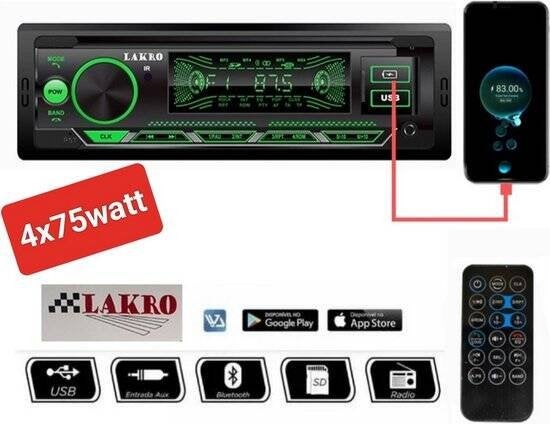 RMD-8801DAB-BT - Lakro - Auto radio - Inbouw 1-DIN -