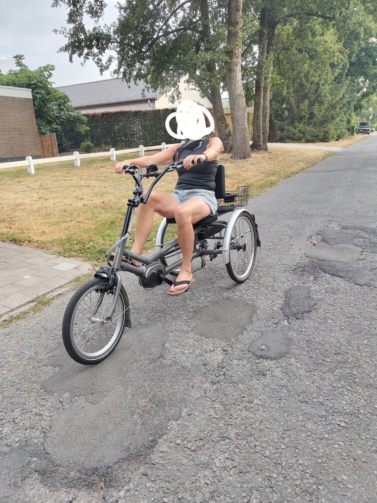 Tribike Y frame electrische driewieler, Fietsen en Brommers, Fietsen | Driewielfietsen, Ophalen, Gebruikt, Tribike