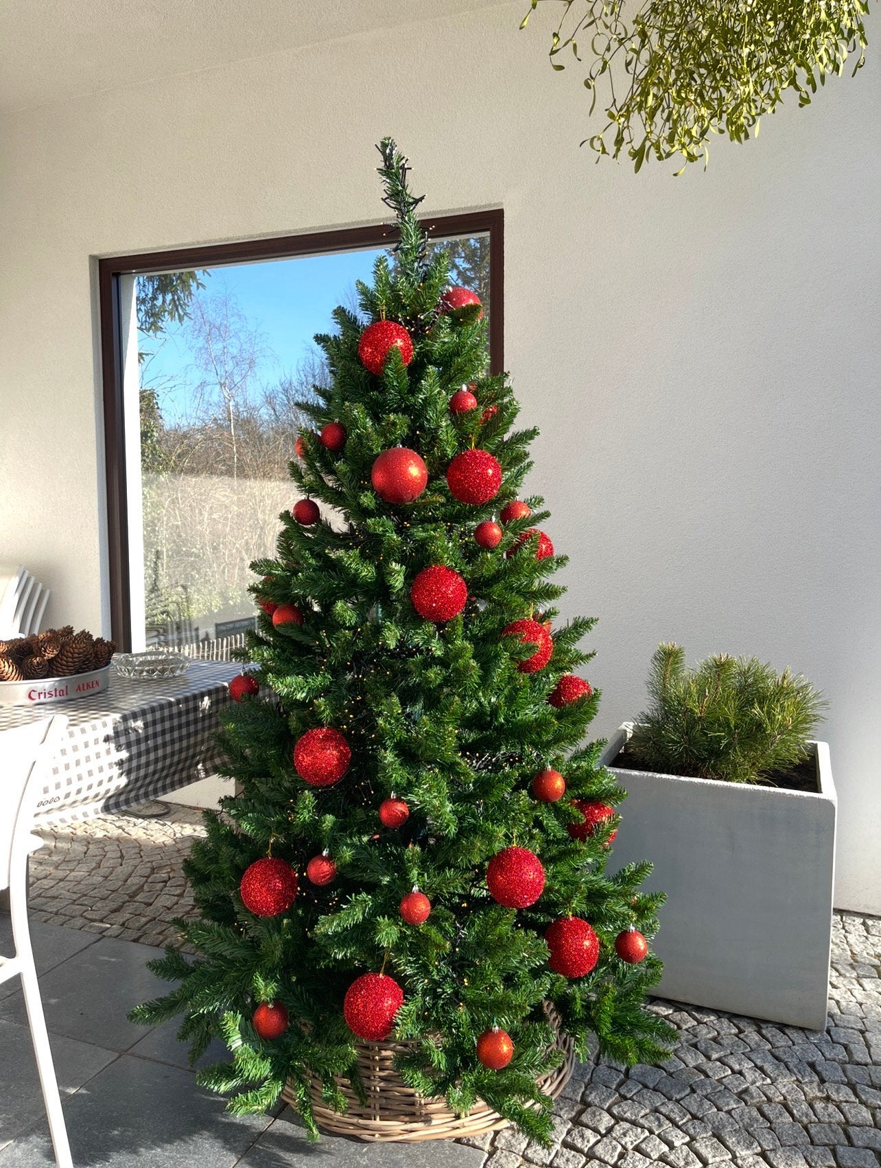Kunstkerstboom 1m80, Ophalen, Zo goed als nieuw