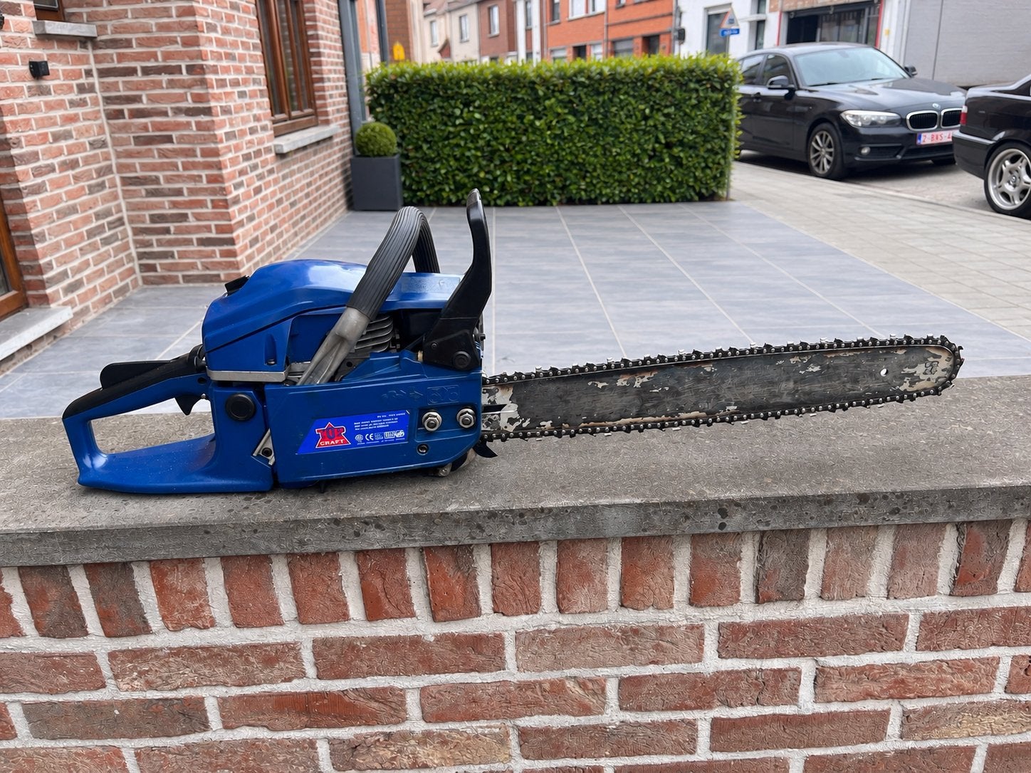 TOP CRAFT Benzine Kettingzaag – 45 cm, Tuin en Terras, Ophalen, Zo goed als nieuw