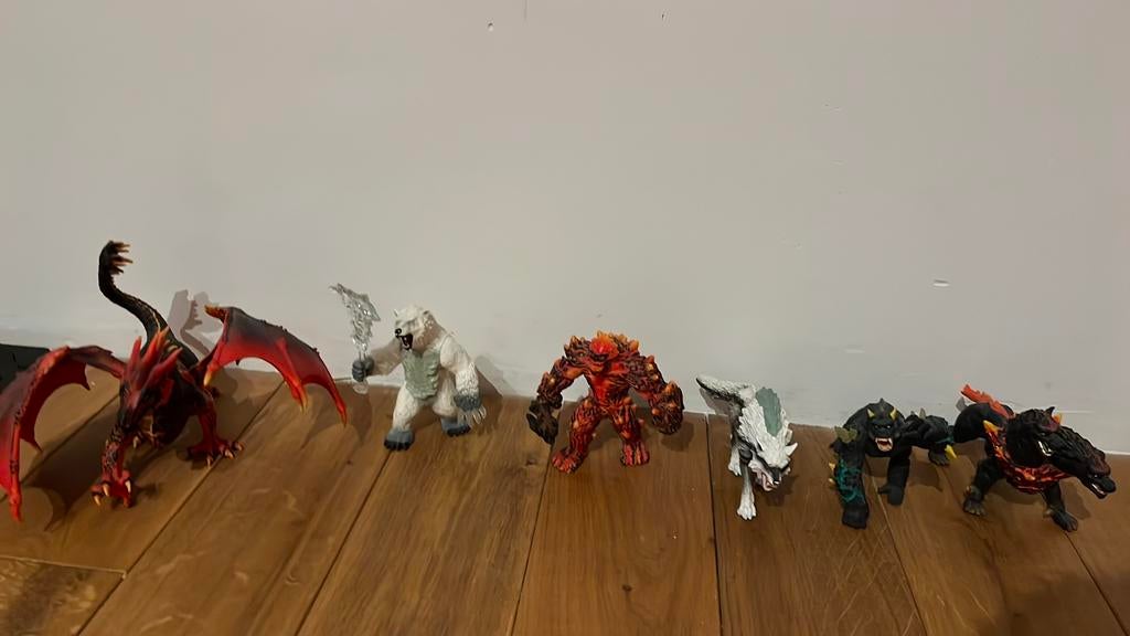 Schleich Eldrador Creatures figuurtjes 6, Enlèvement, Comme neuf, Statue ou Figurine