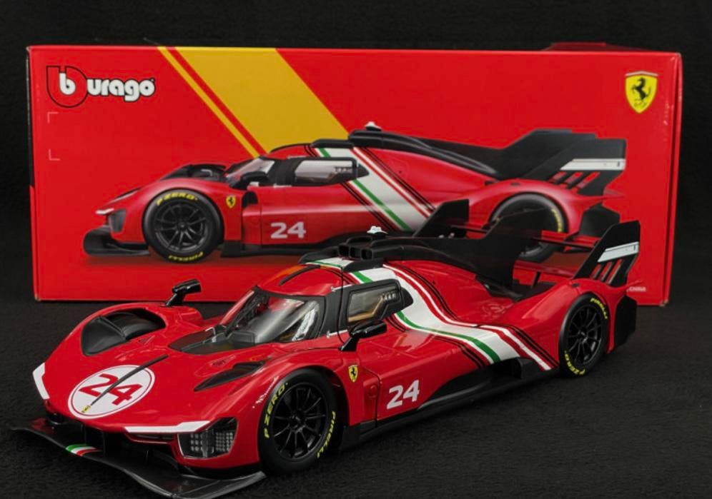 Ferrari 499P 3.0 Turbo V6 #24 modifiée 1:18 Burago, Enlèvement ou Envoi, Neuf, Voiture, Burago