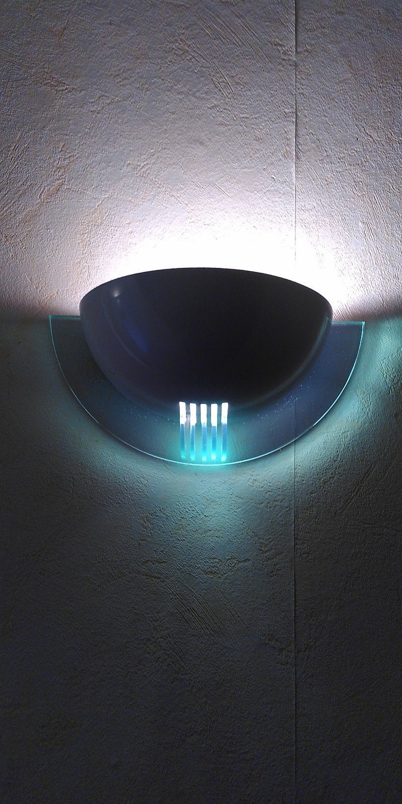 5x 1970s halve maan design lamp, merk GS, Enlèvement