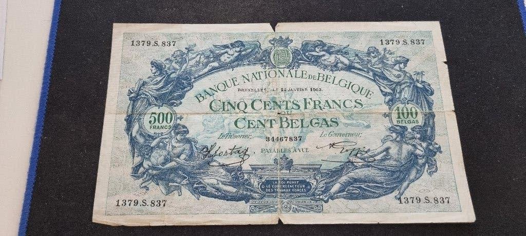bankbiljet van 500 francs, Enlèvement, Billets en vrac