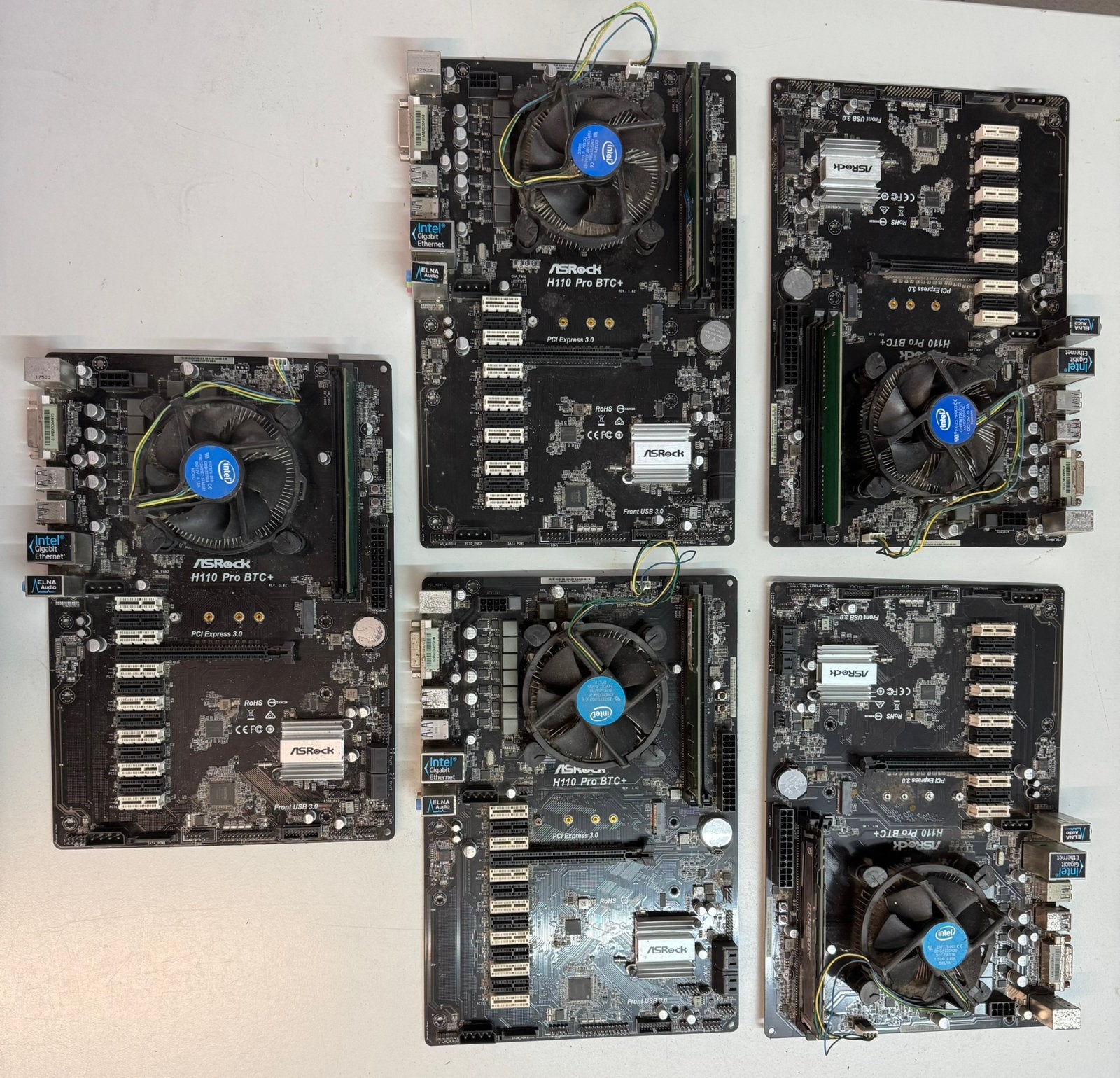 5x Asrock H110 Pro BTC+, Enlèvement, Comme neuf