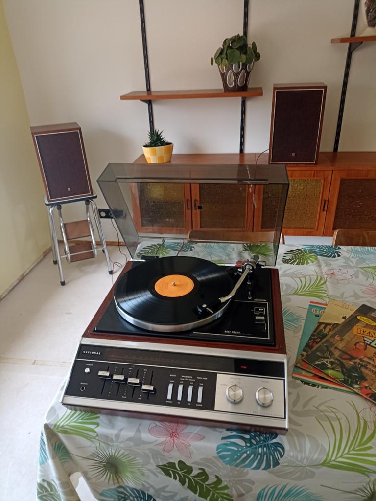 Tourne-disque vintage, radio NATIONALE, Enlèvement, Tourne-disque