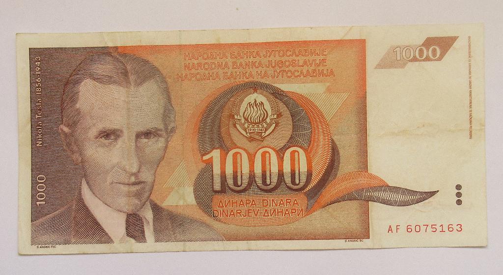 Joegoslavië 1.000 Dinara 1990, Postzegels en Munten, Bankbiljetten | Europa | Niet-Eurobiljetten, Verzenden, Joegoslavië
