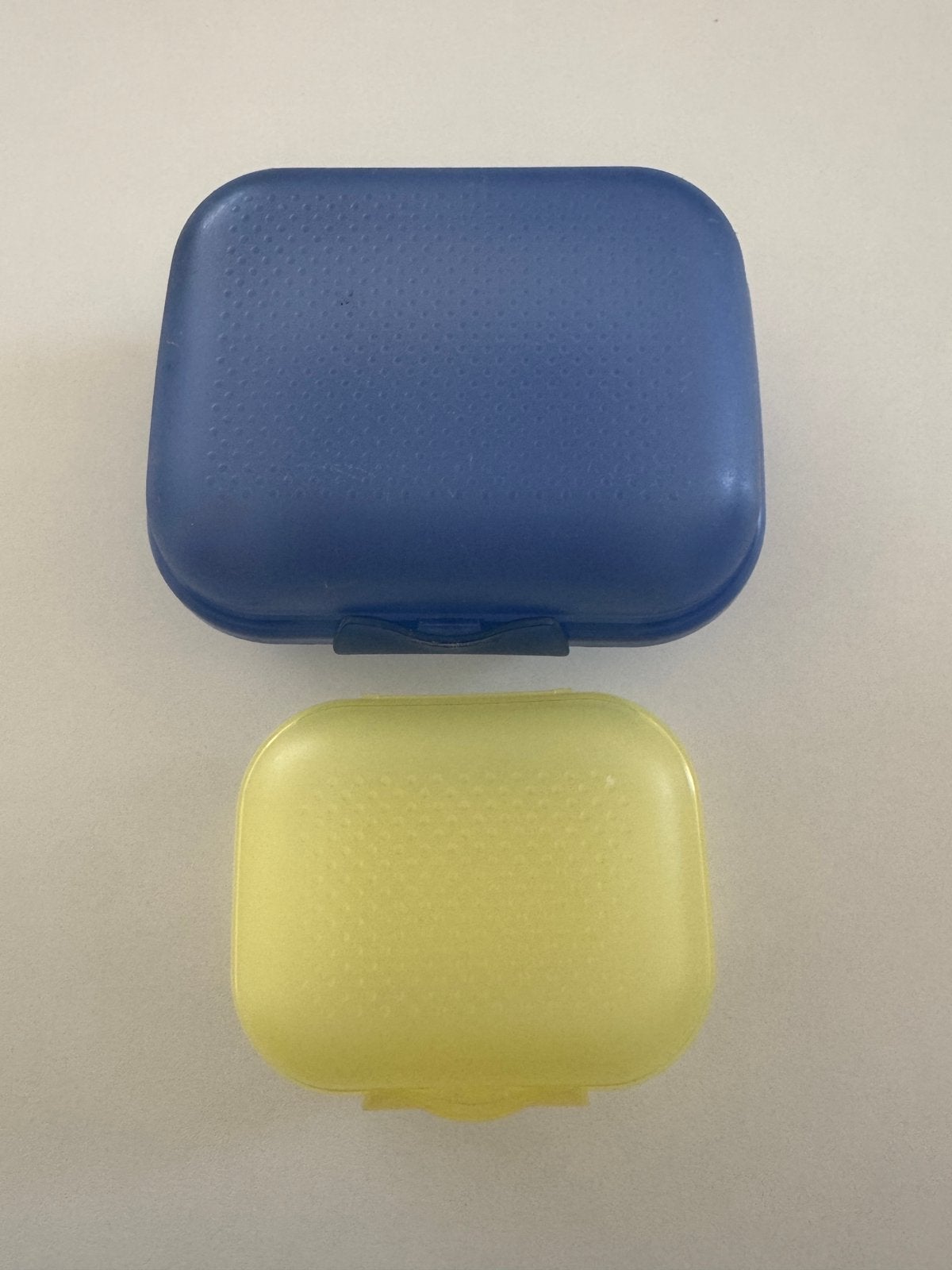 Tupperware Mini -Twin vintage, Huis en Inrichting, Keuken | Tupperware, Ophalen, Gebruikt, Blauw, Bewaardoos